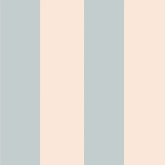 DEKORNIK Vintage Blue and Beige Stripe Wallpaper